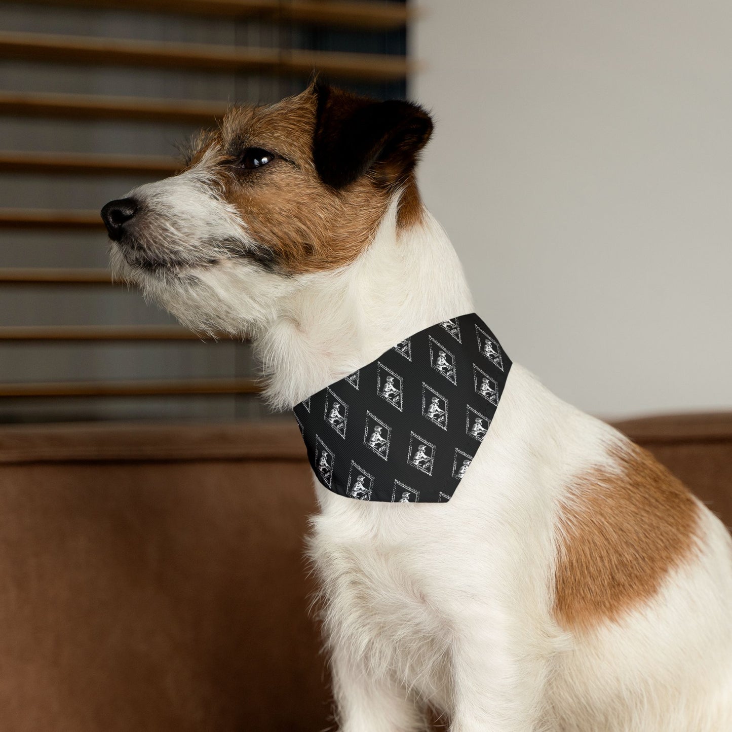 Pet Bandana Collar - 'On the Gas Racing' Diamond Pattern