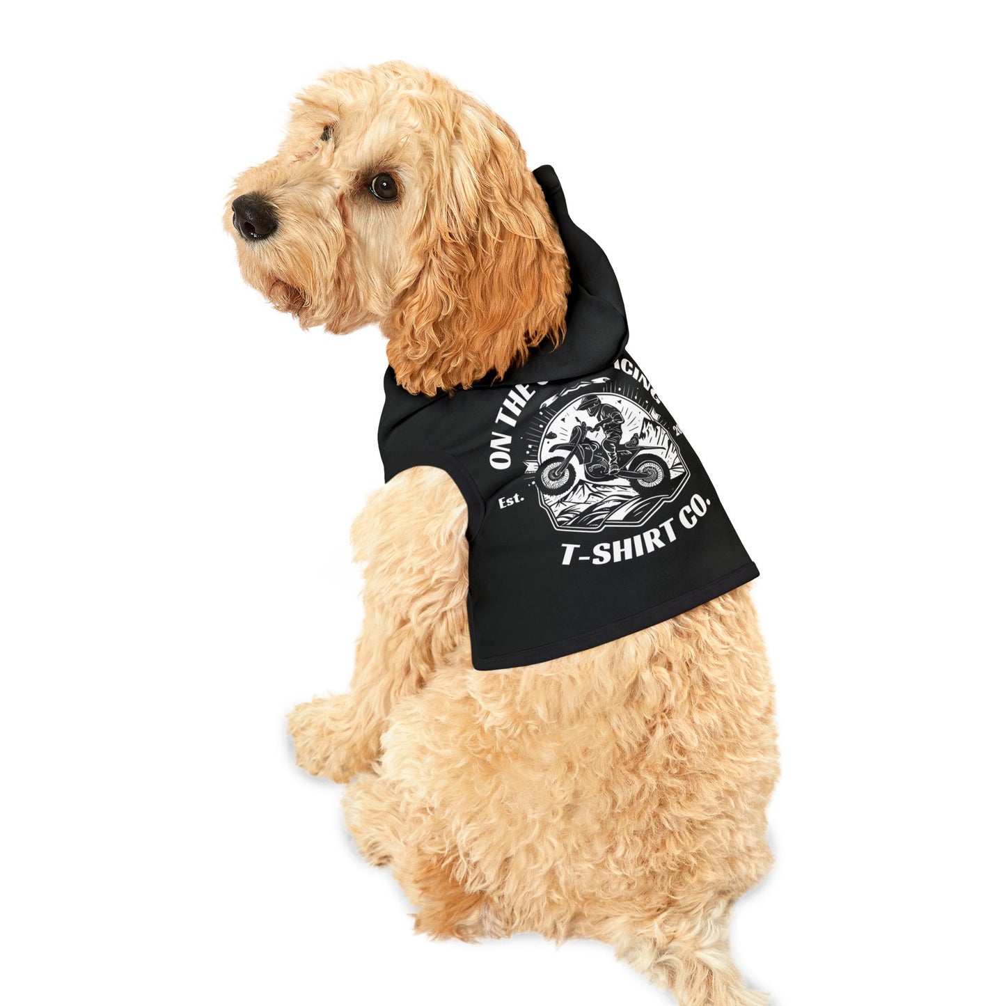 Pet Hoodie - 'On The Gas Racing' Motocross Pet Apparel