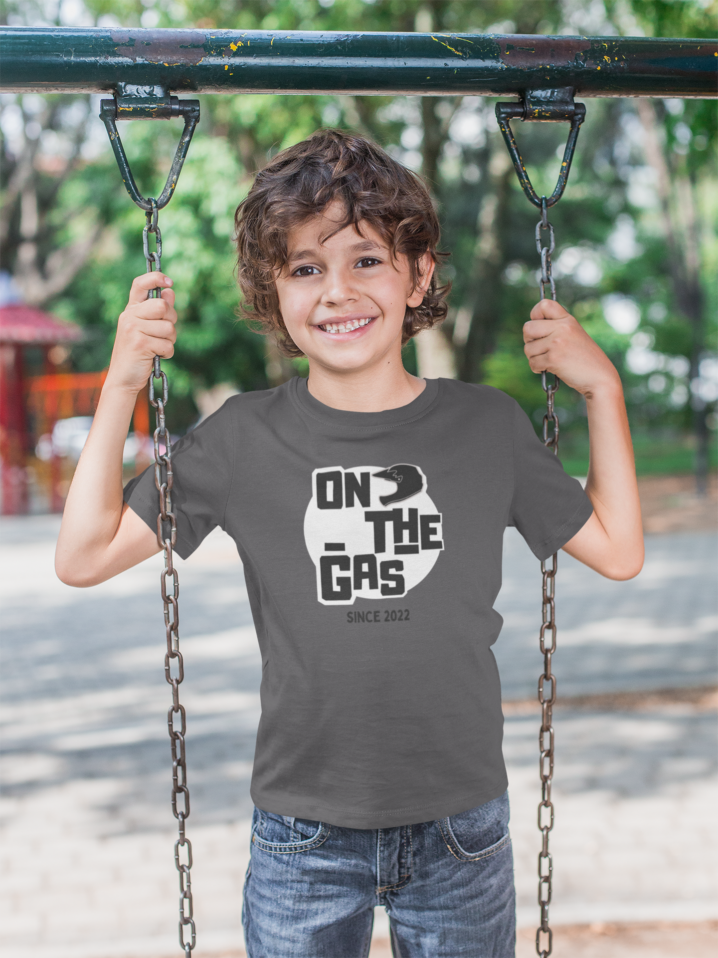 Camiseta para niños con estampado 'On The Gas'