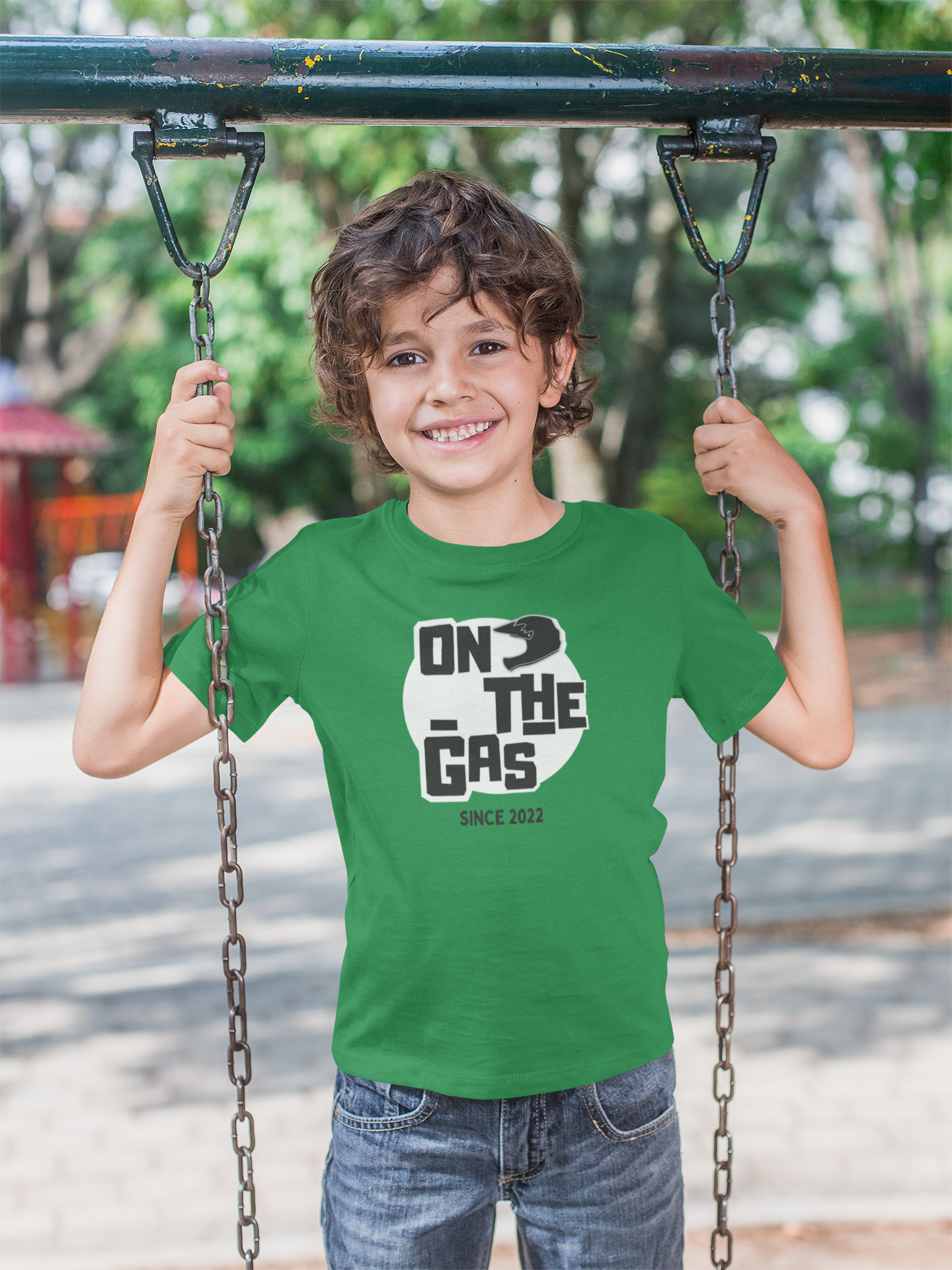 Camiseta para niños con estampado 'On The Gas'