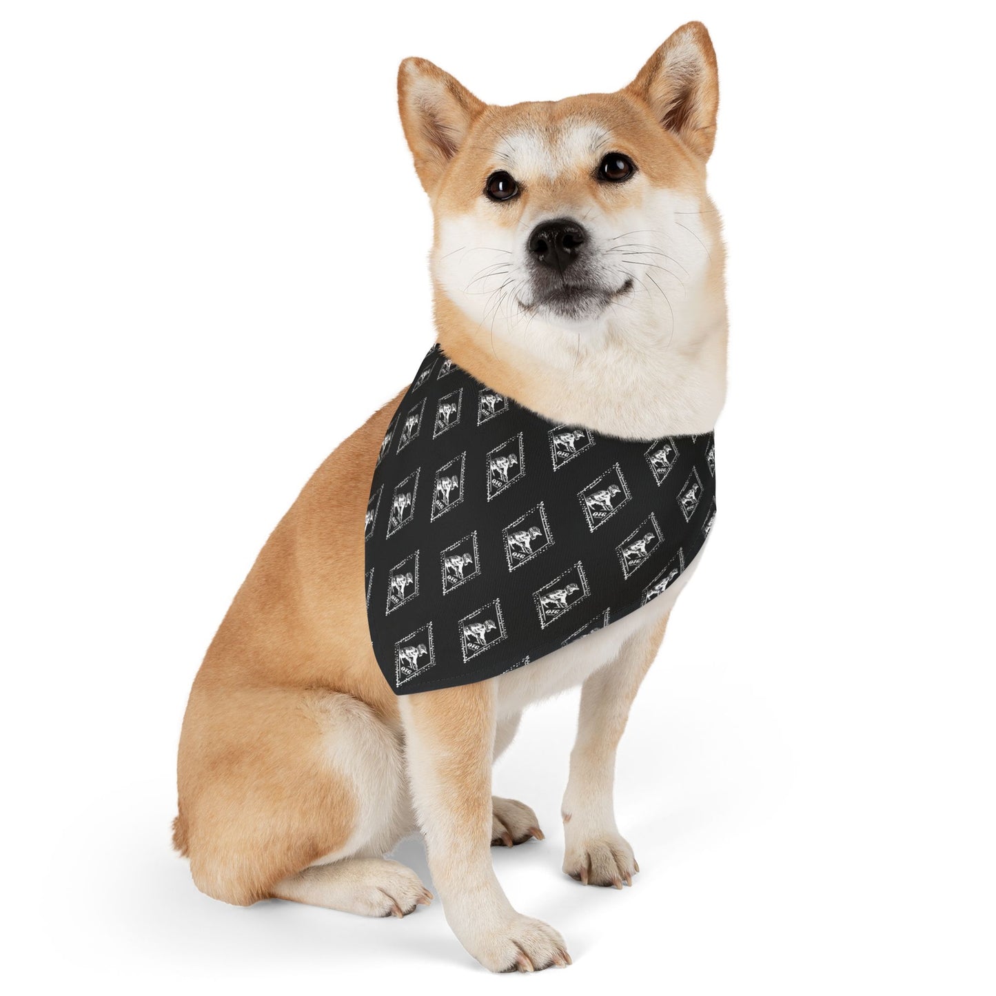 Pet Bandana Collar - 'On the Gas Racing' Diamond Pattern