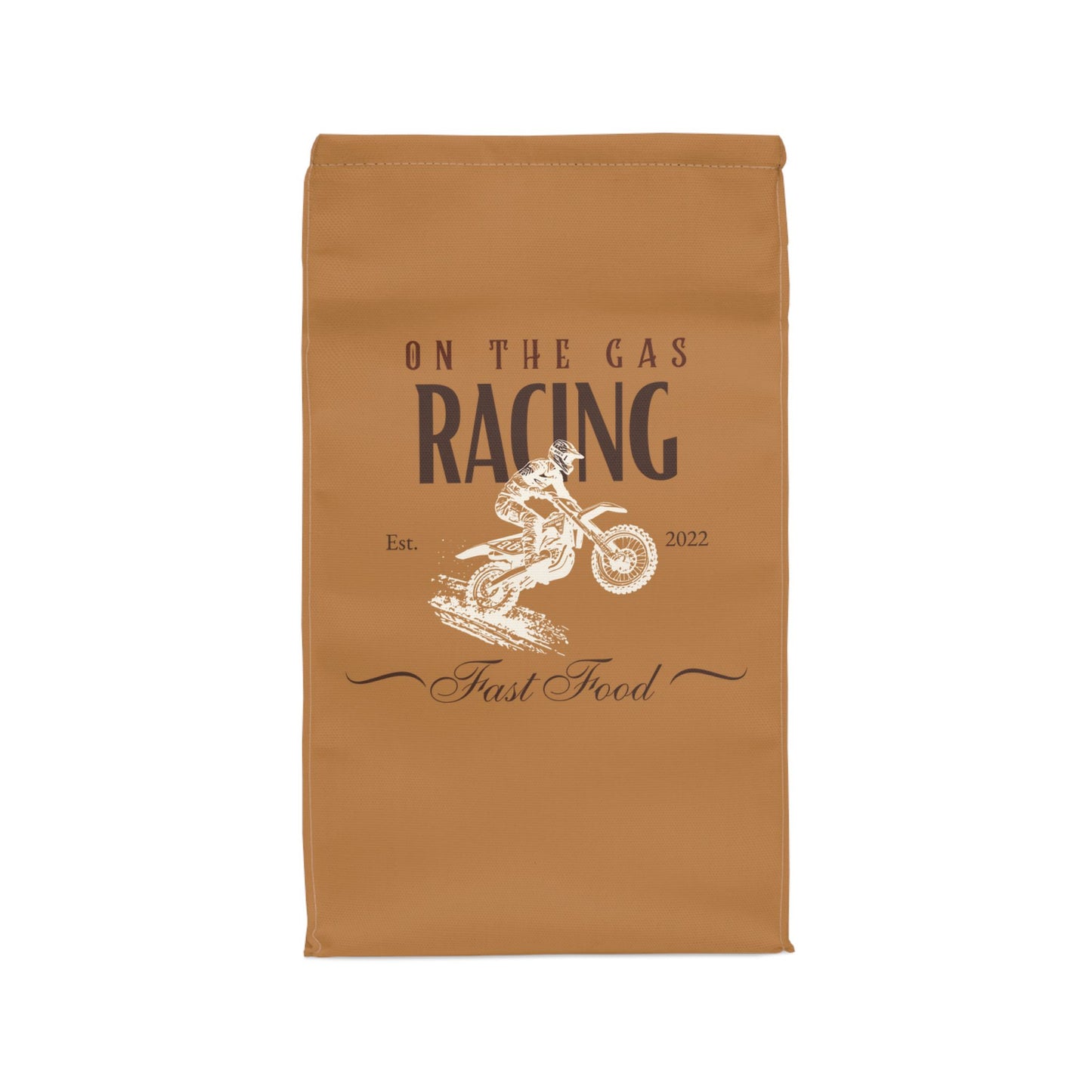 Lunch Bag - 'On the Gas Racing' Fast Food Print