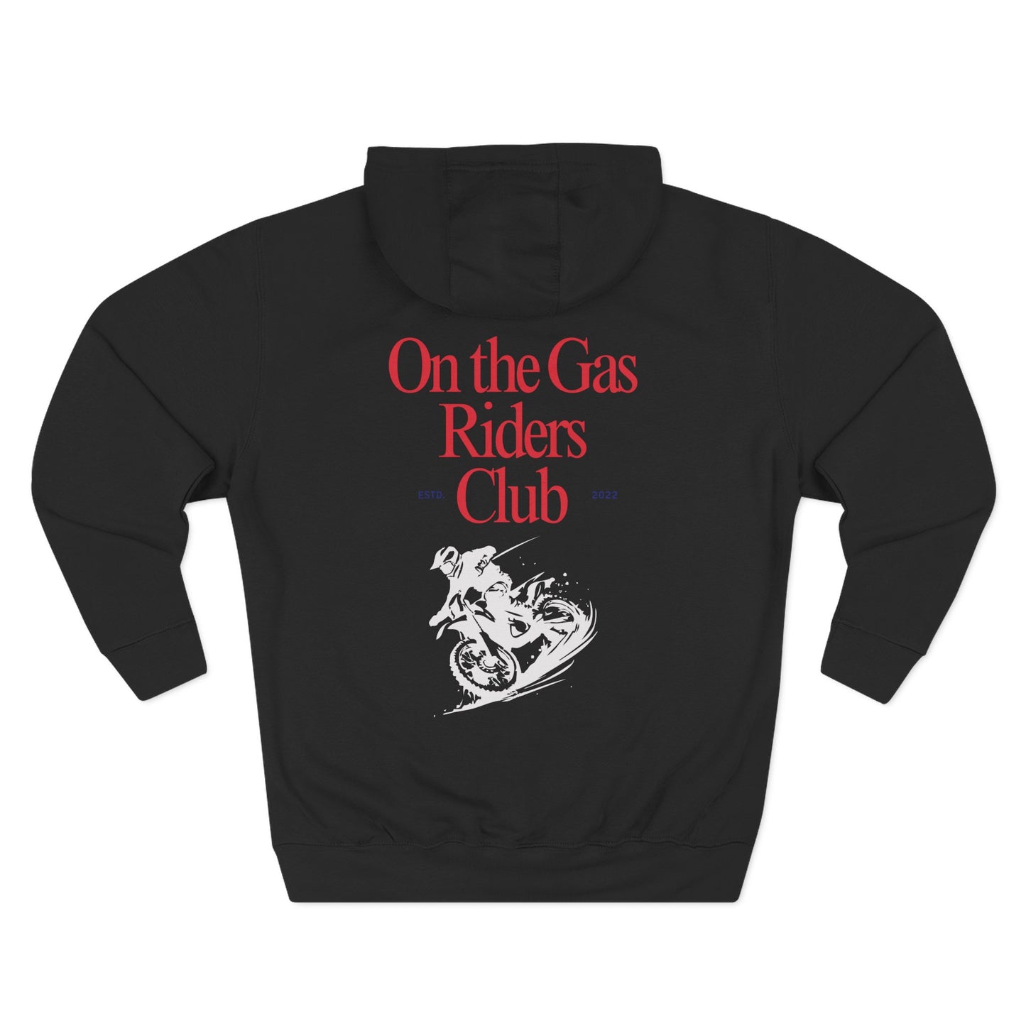 Fleece Hoodie - 'On the Gas' Riders Club Lux