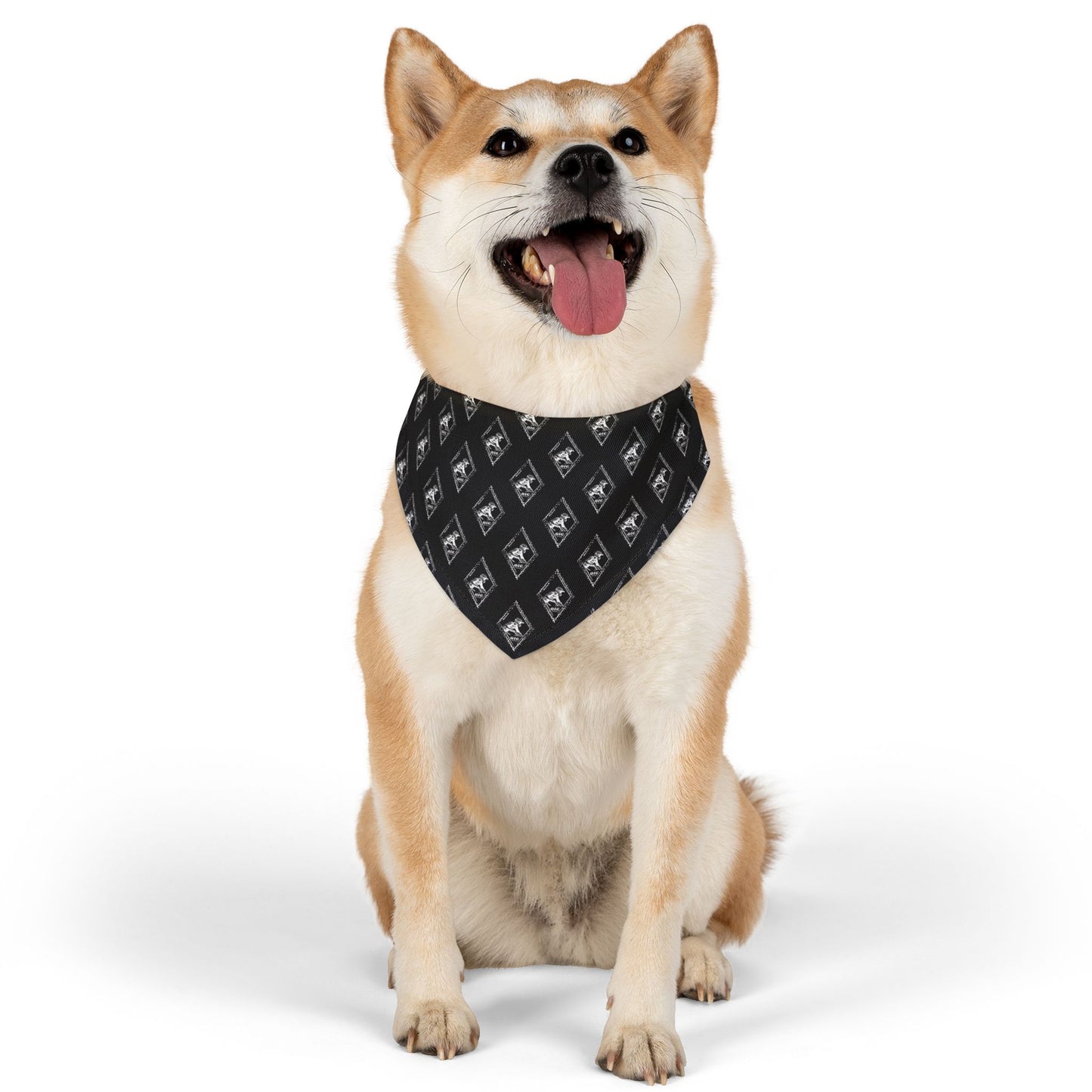 Pet Bandana Collar - 'On the Gas Racing' Diamond Pattern