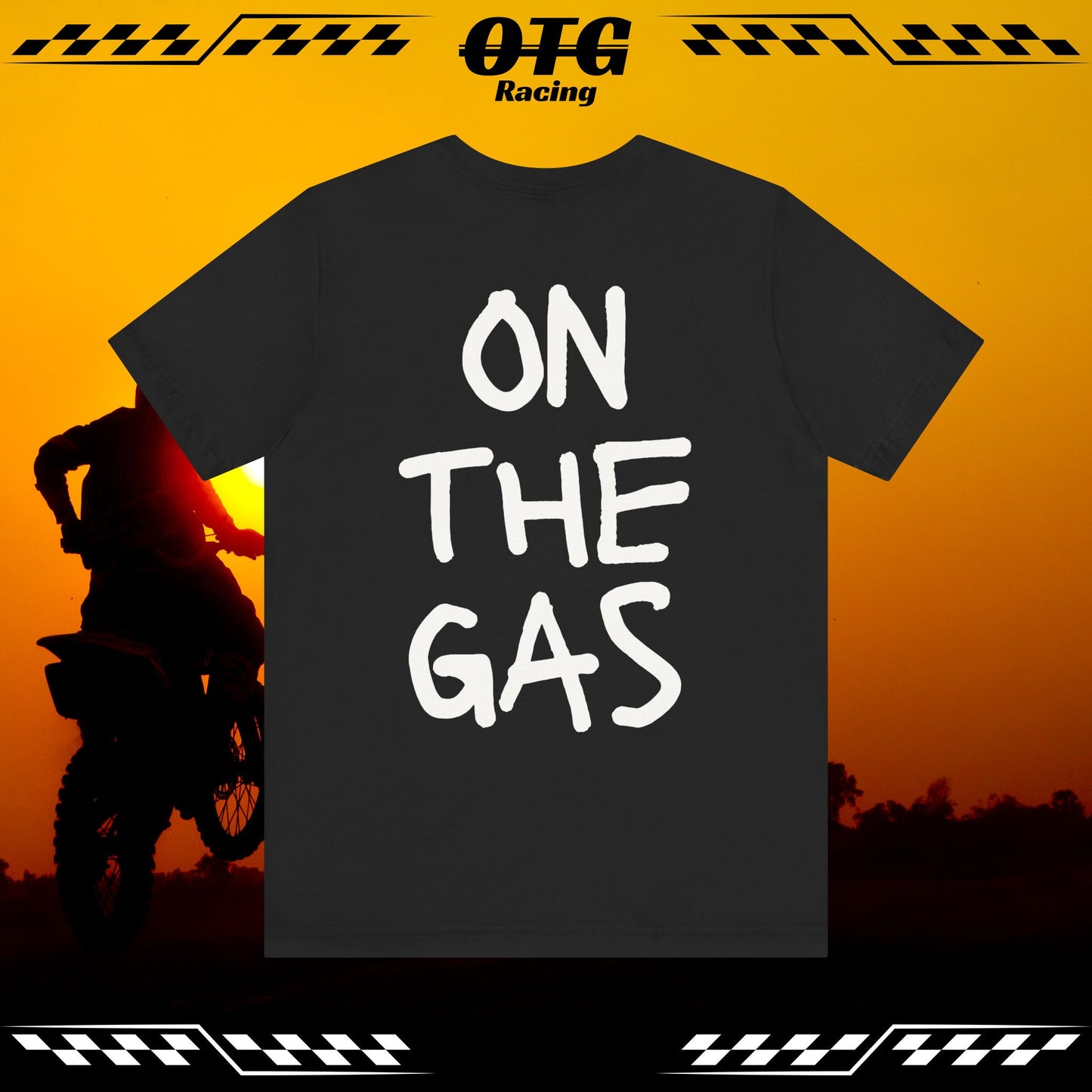 Unisex Tee - 'On the Gas Racing' WRITTEN ART