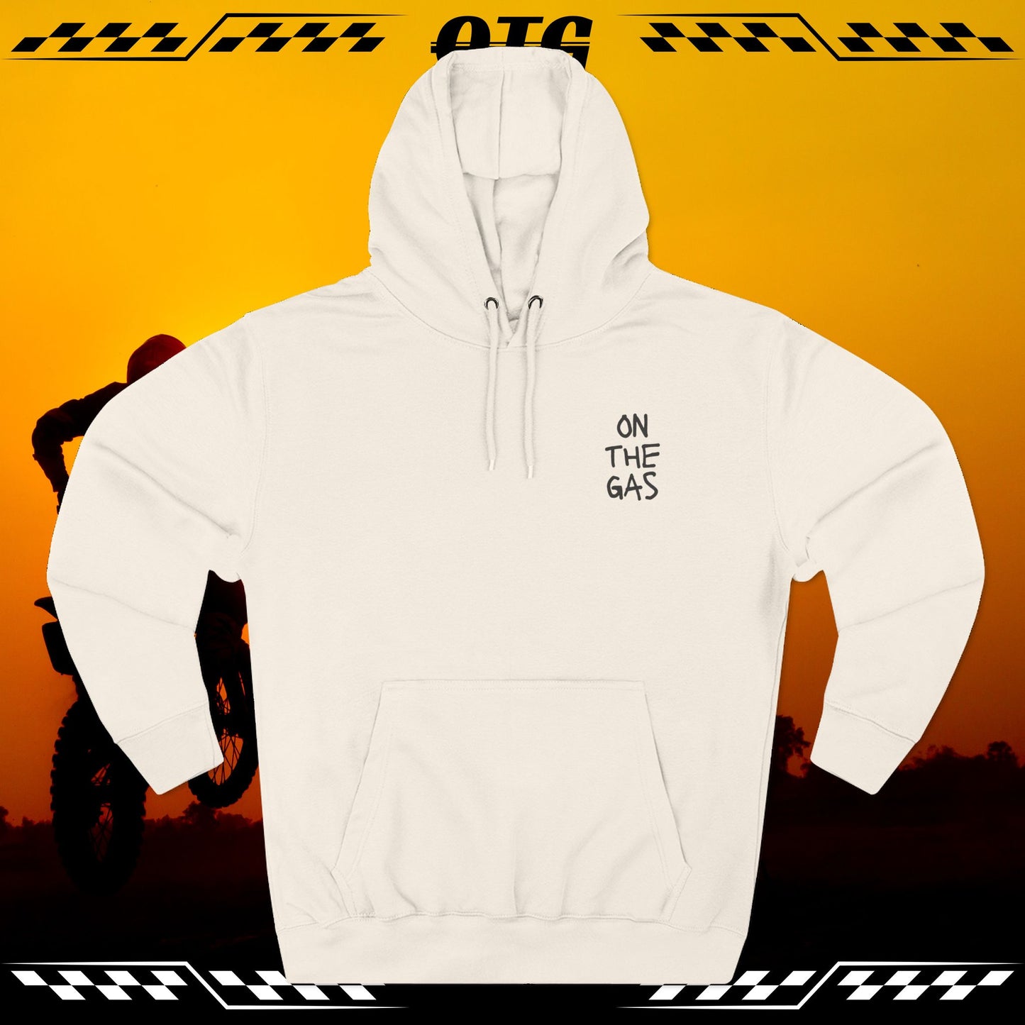 Fleece Hoodie - 'On the Gas' WRITTEN ART