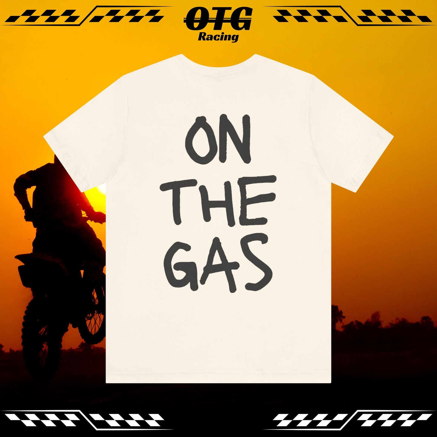 Unisex Tee - 'On the Gas Racing' WRITTEN ART