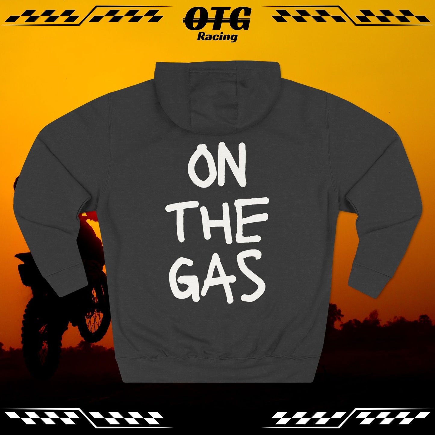 Fleece Hoodie - 'On the Gas' WRITTEN ART