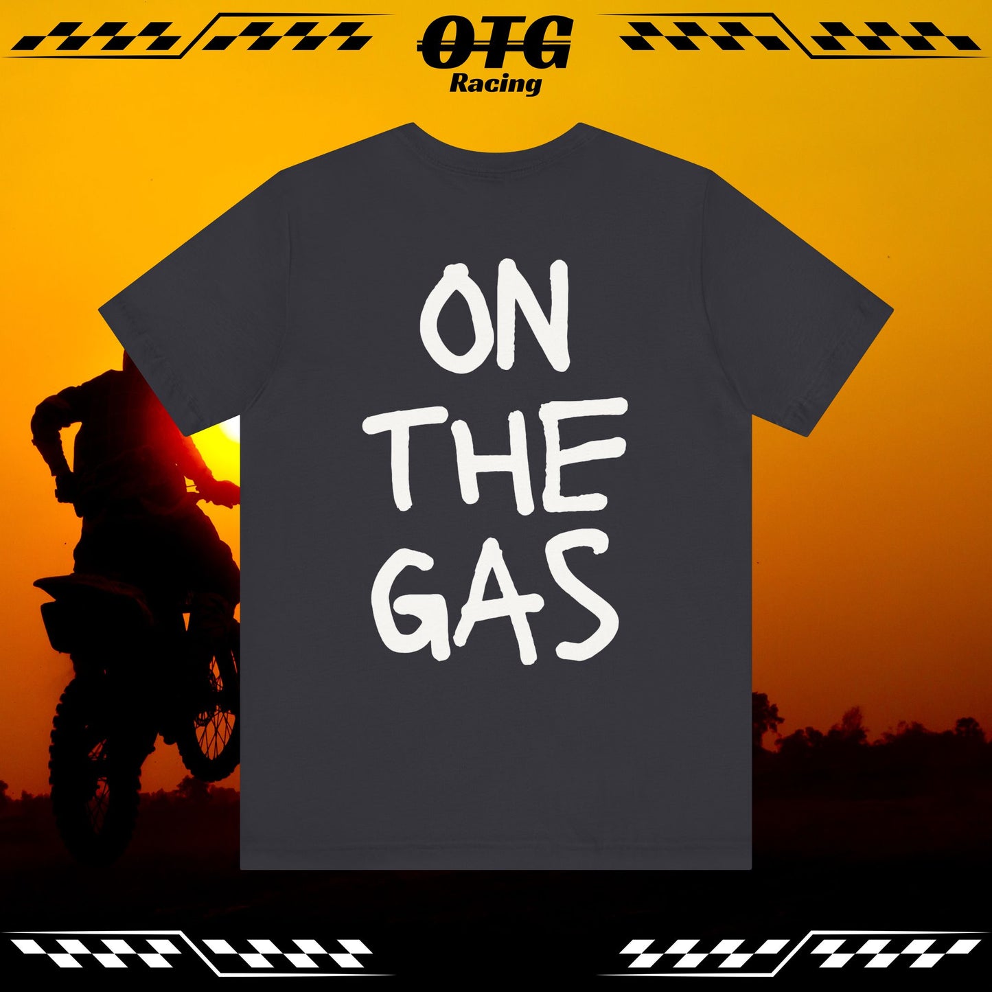 Unisex Tee - 'On the Gas Racing' WRITTEN ART
