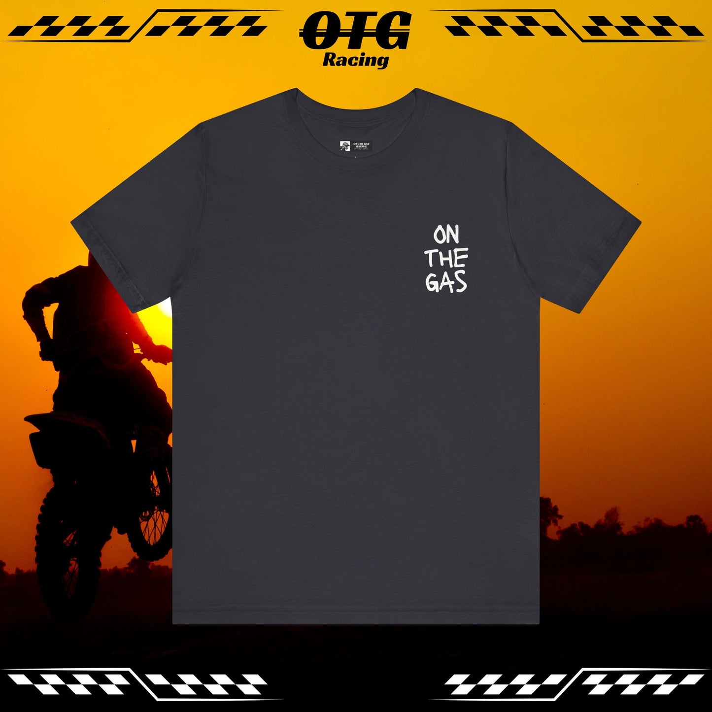 Unisex Tee - 'On the Gas Racing' WRITTEN ART
