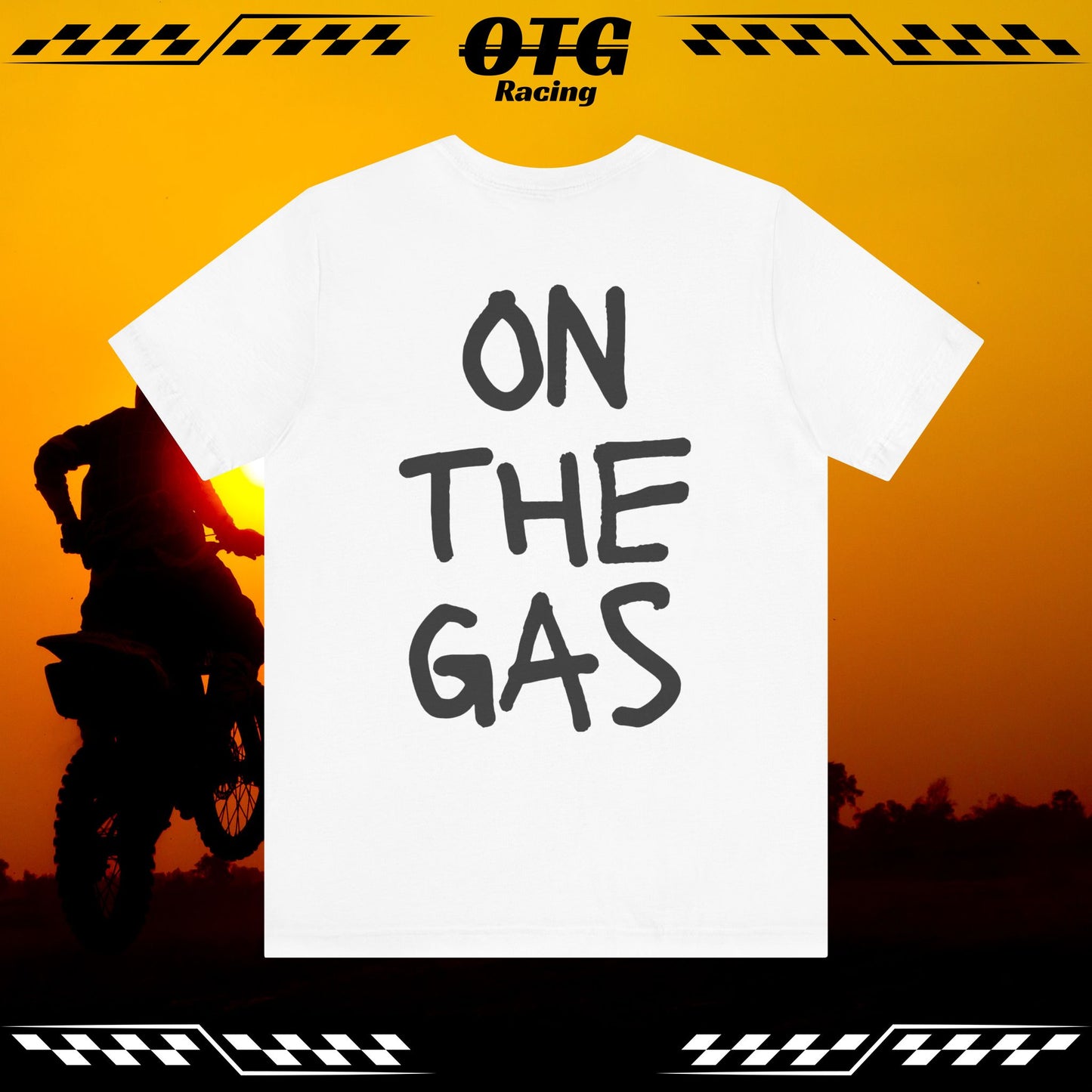 Unisex Tee - 'On the Gas Racing' WRITTEN ART