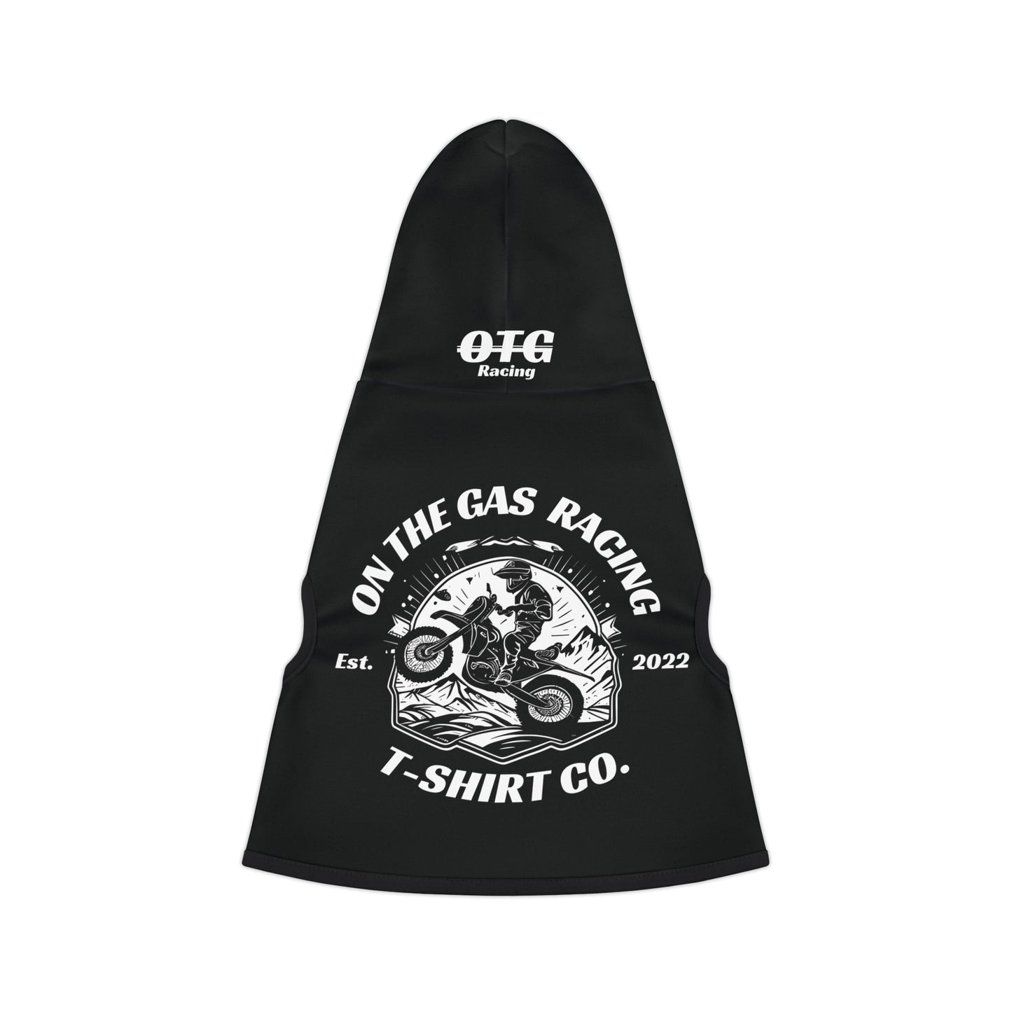 Pet Hoodie - 'On The Gas Racing' Motocross Pet Apparel