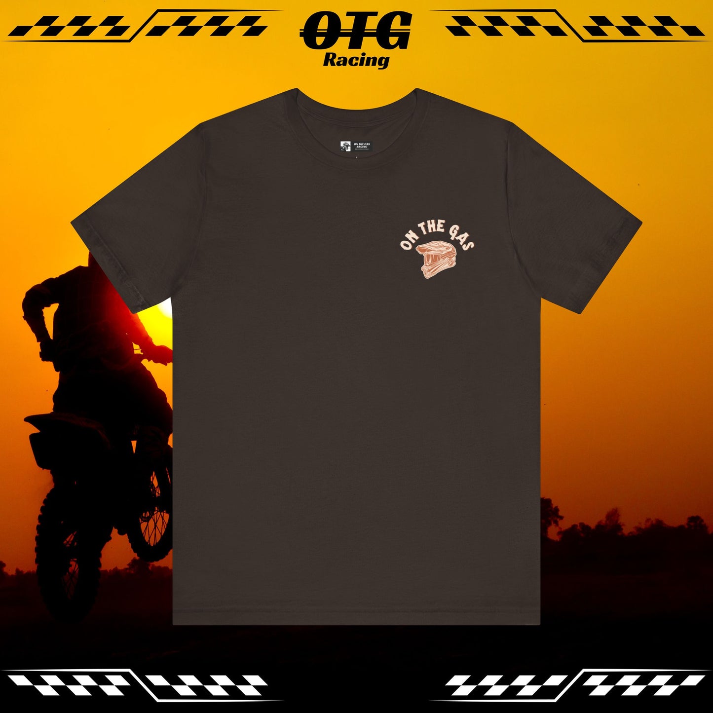 Unisex Tee - 'On the Gas Racing' Racing Country Graphic