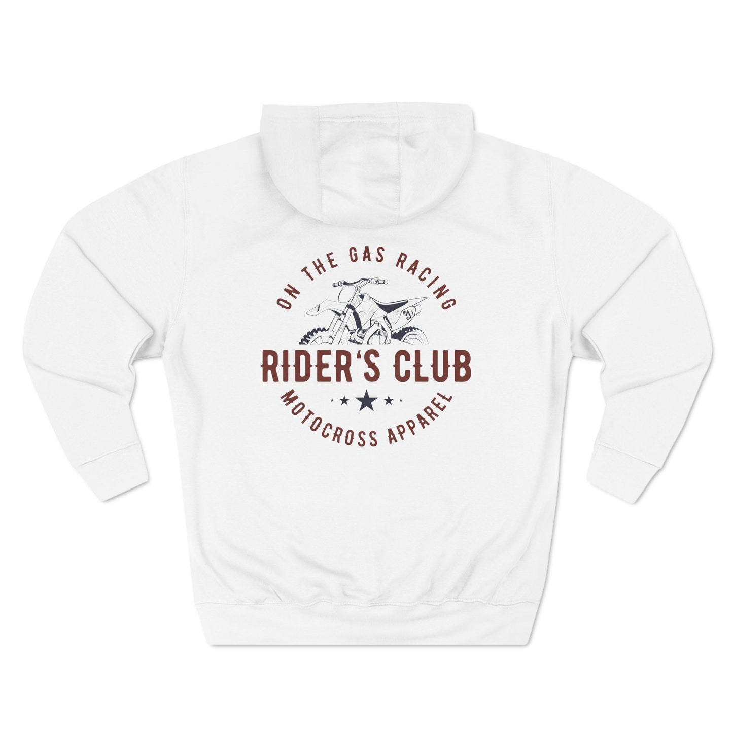 Fleece Hoodie - 'On the Gas' Riders Club Print