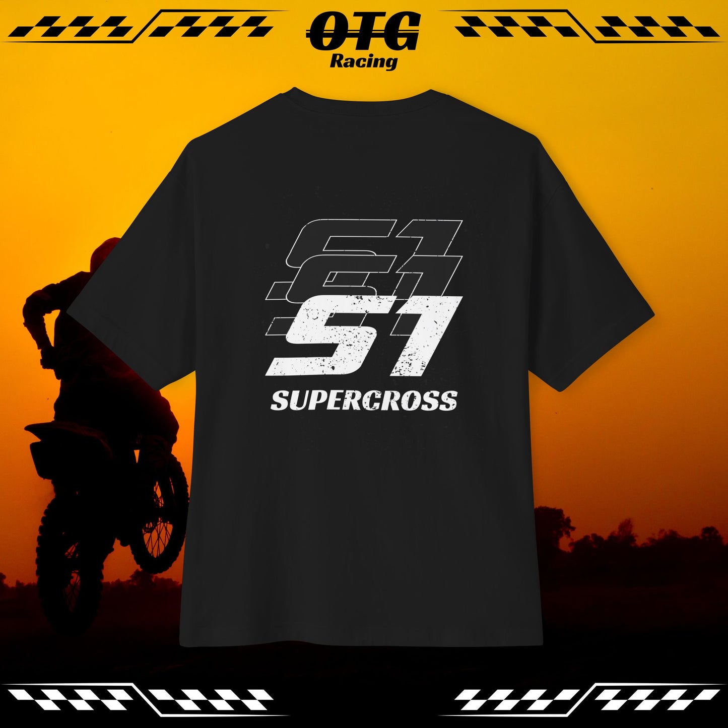 Unisex Oversized Tee - 'OTG' Supercross 51