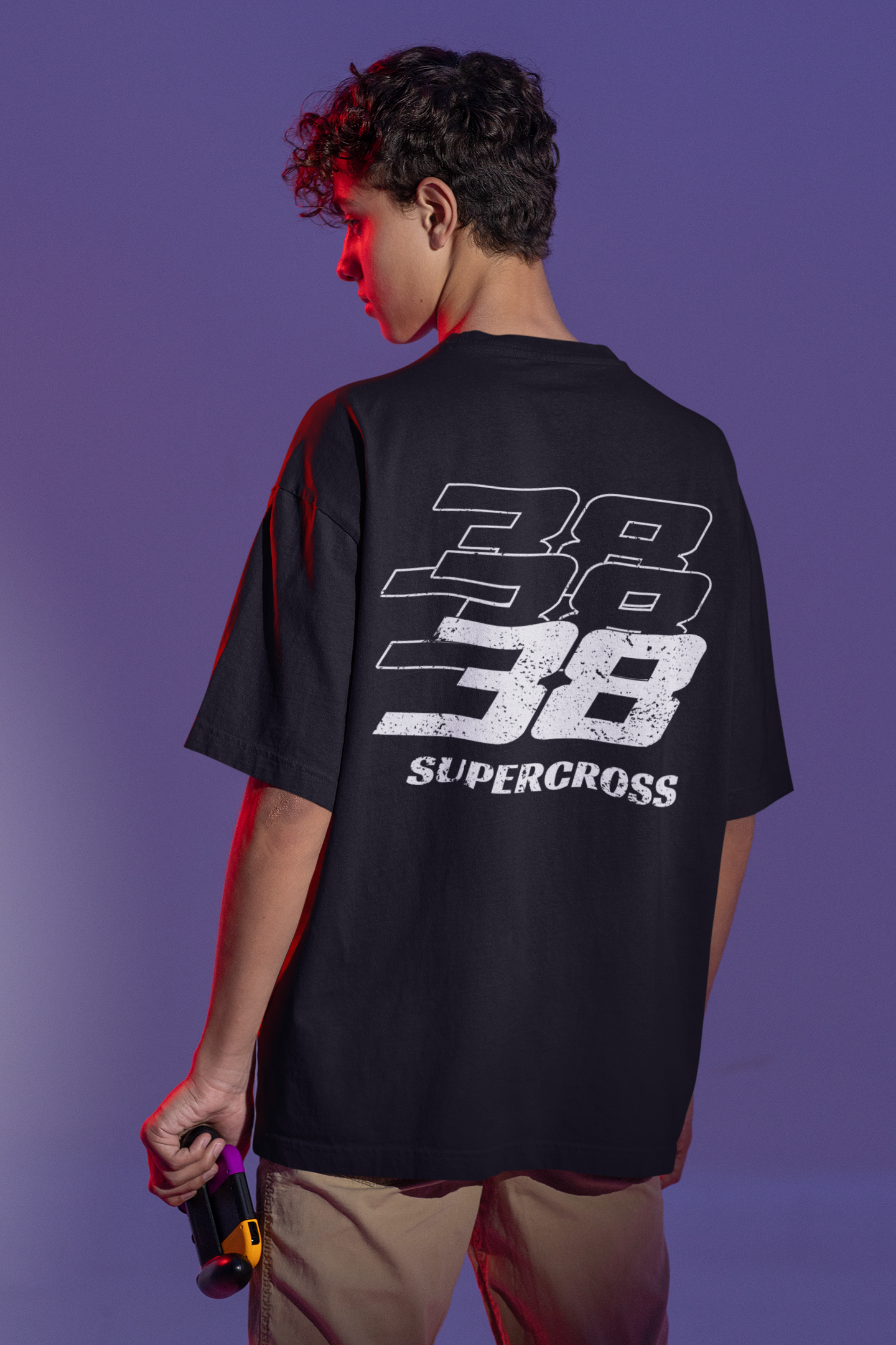 Unisex Oversized Tee - 'OTG' Supercross 38