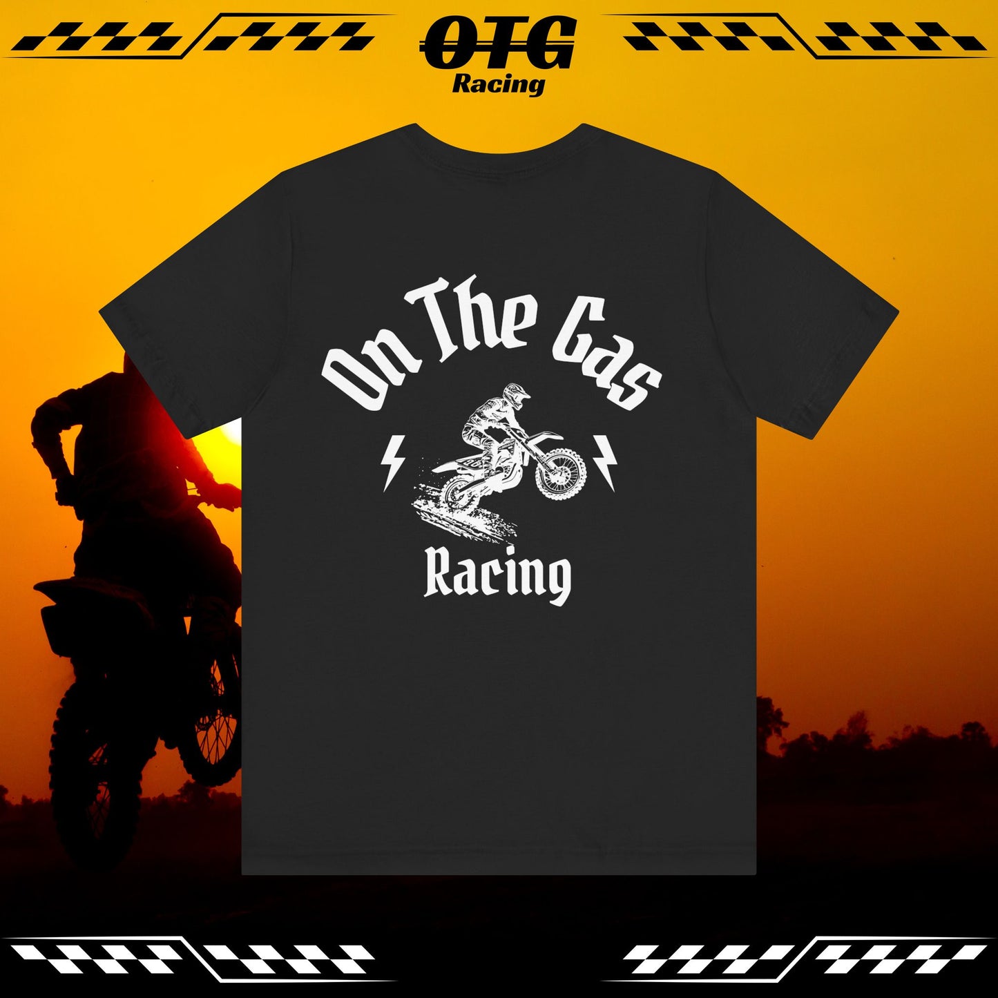 Unisex Tee - 'On the Gas Racing' Thunderbolts