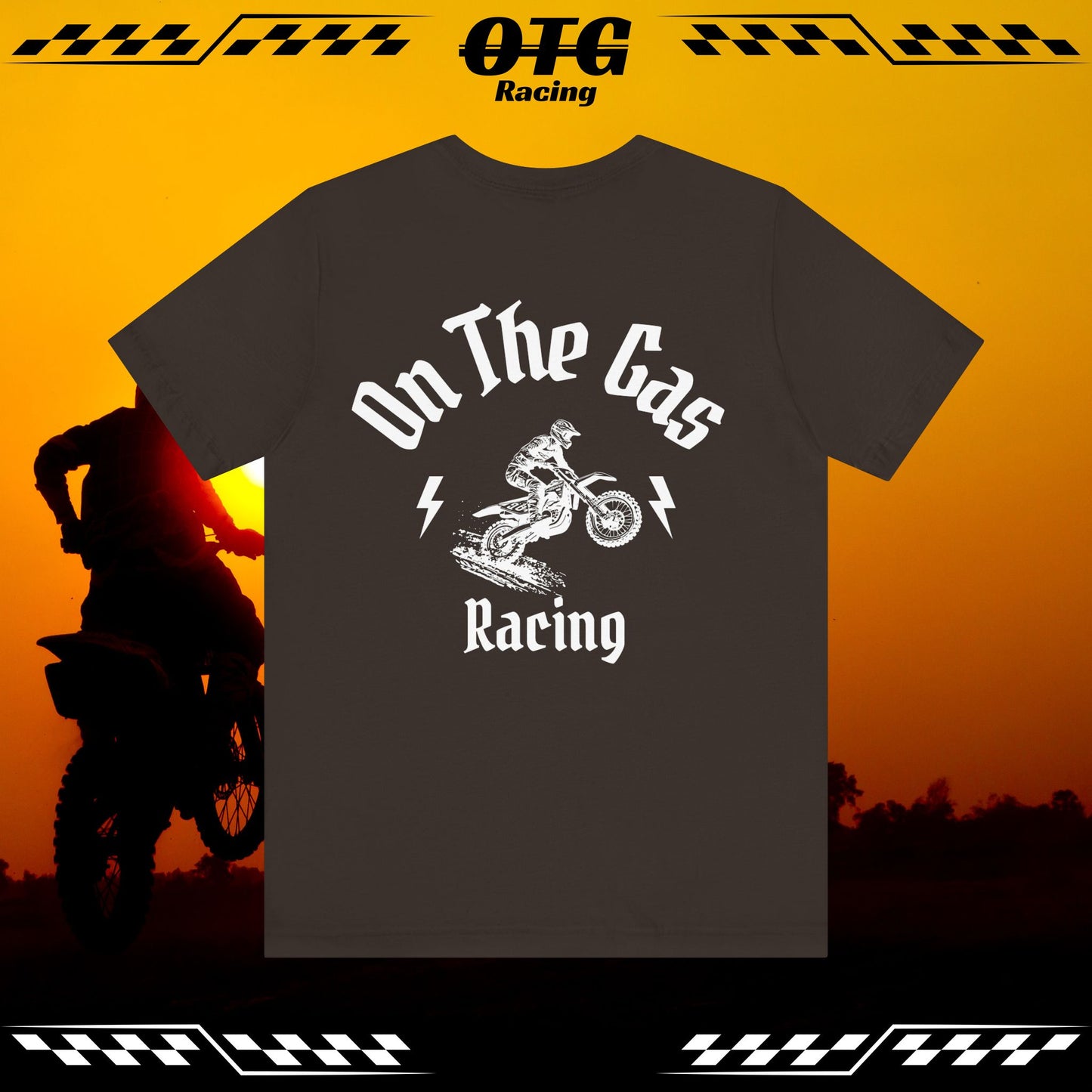 Unisex Tee - 'On the Gas Racing' Thunderbolts