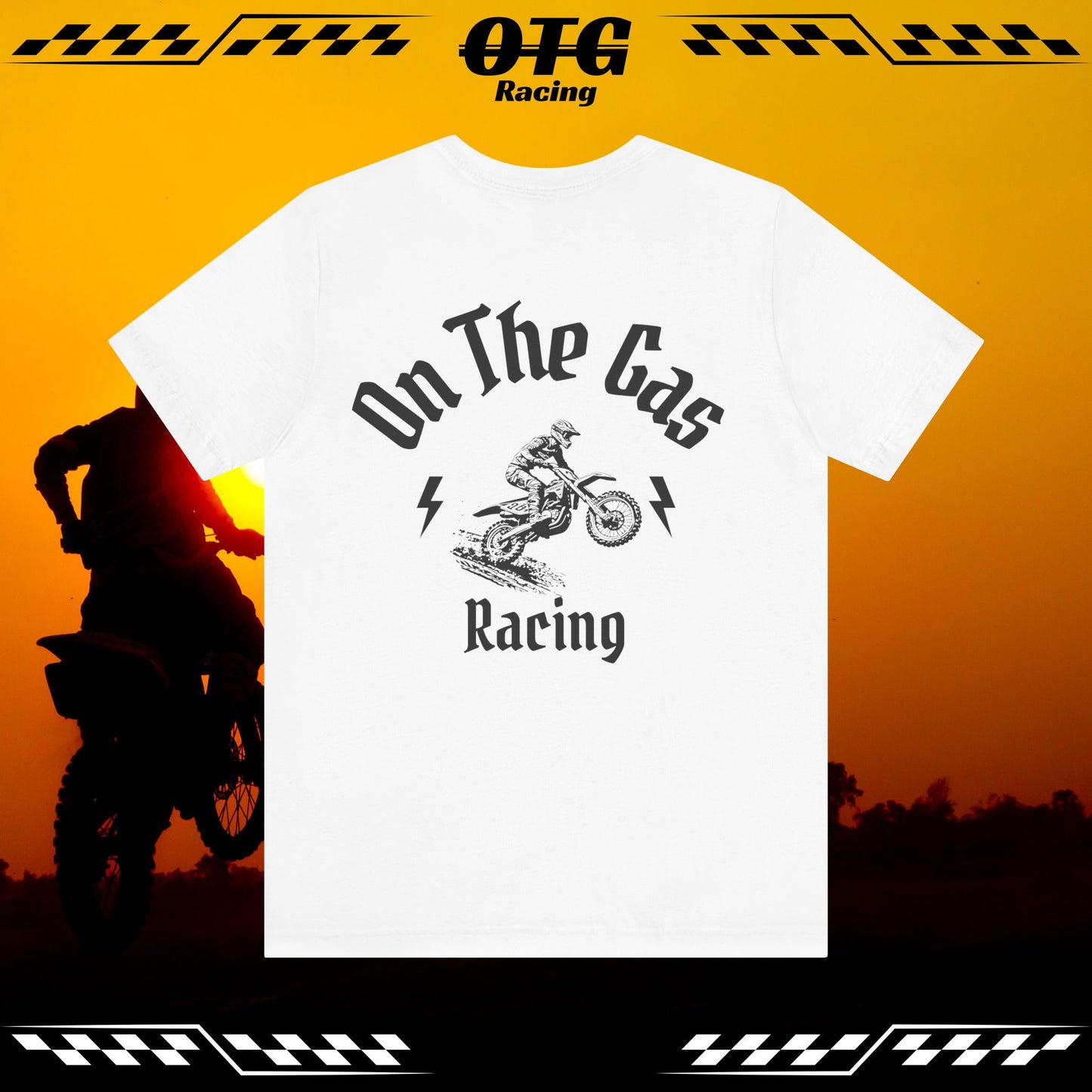 Unisex Tee - 'On the Gas Racing' Thunderbolts
