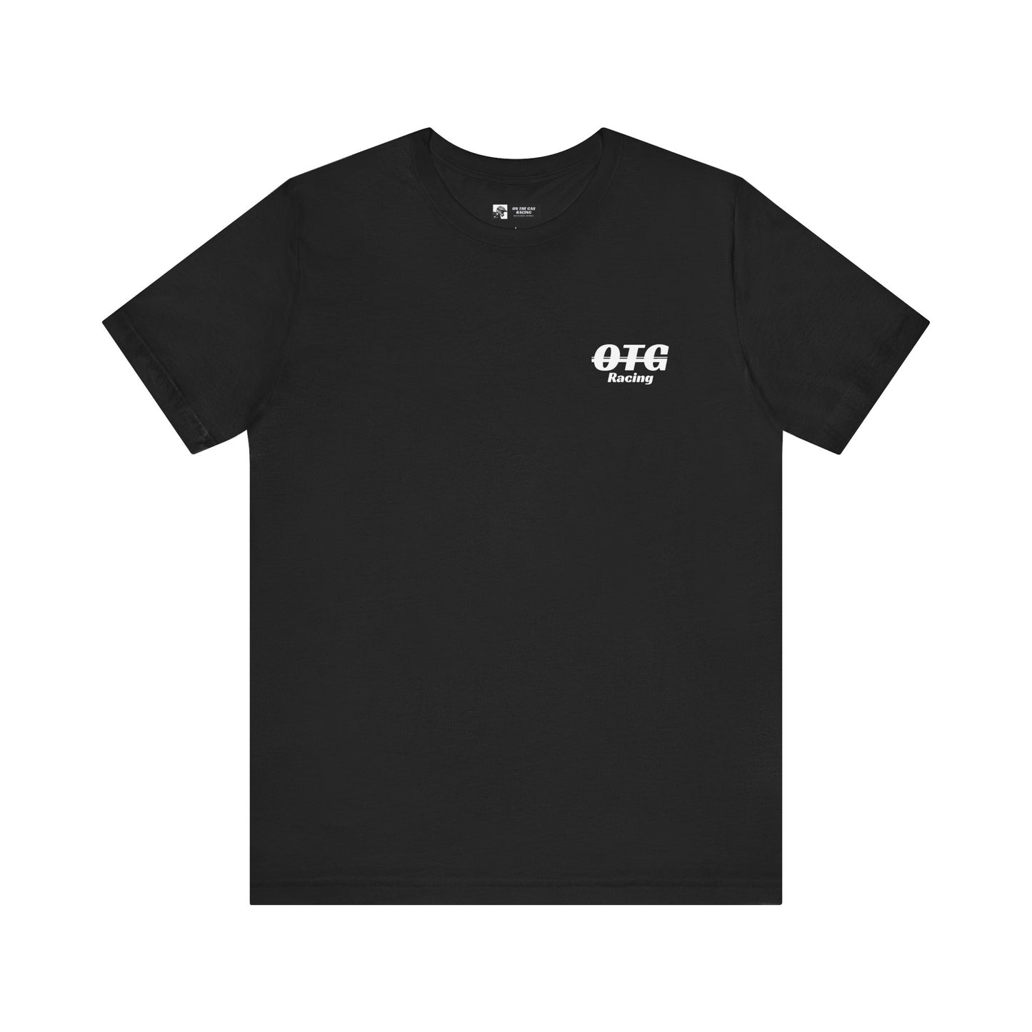 Unisex Tee - 'On the Gas Racing' Checkered Print