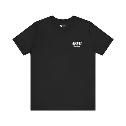 Unisex Tee - 'On the Gas Racing' Checkered Print
