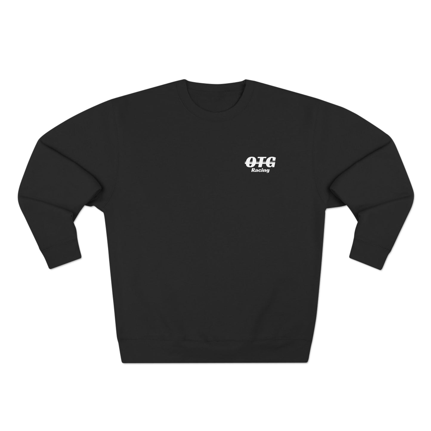 Sudadera unisex de cuello redondo con estampado de cuadros 'On The Gas Racing'