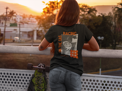 Unisex Tee - 'On the Gas Racing' Coffee Graphic