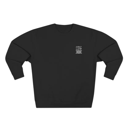 Sudadera unisex con cuello redondo: 'On The Gas Racing' Cuando la puerta baja