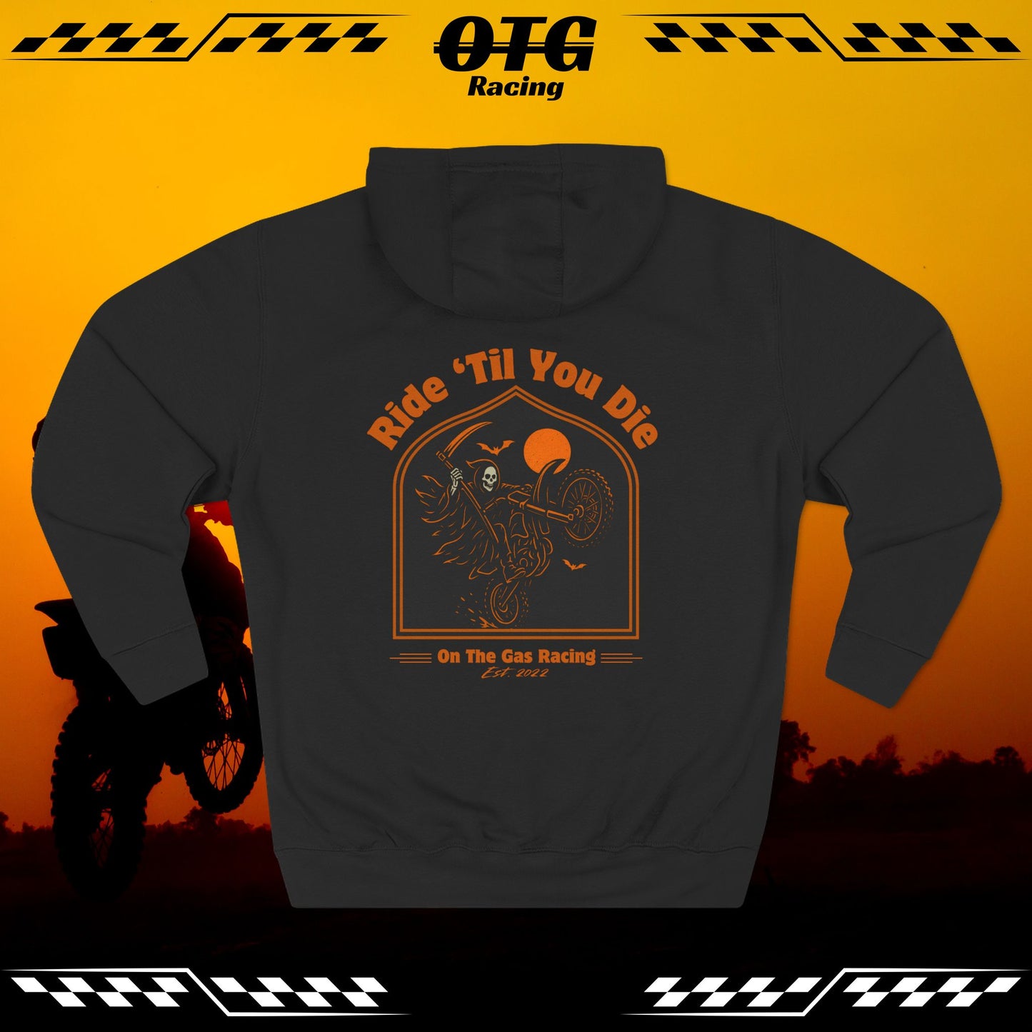 Fleece Hoodie - 'OTG' Ride 'Til You Die
