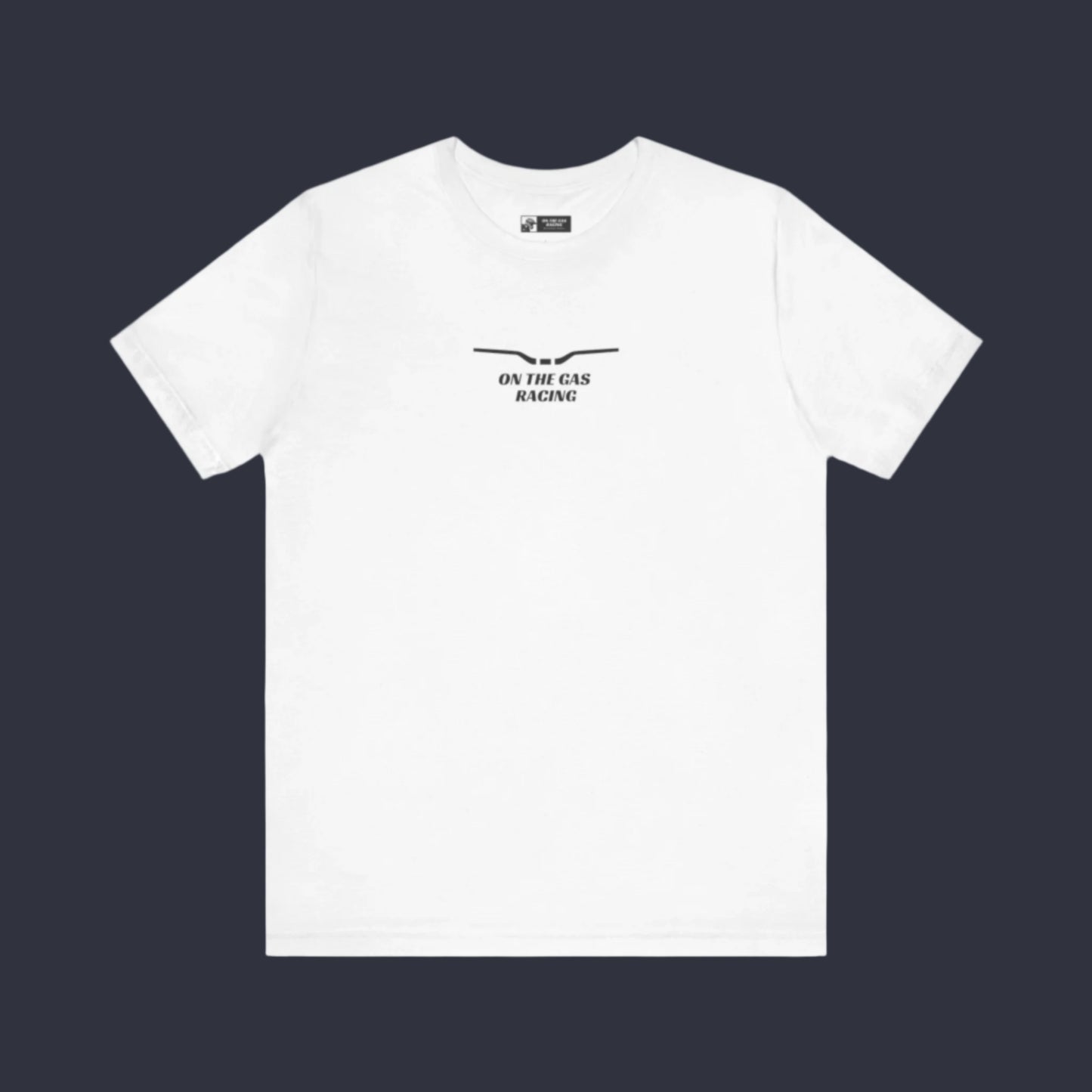 Unisex Tee - "On the Gas Racing" Handlebars Graphic Design
