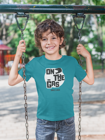 Kids Tee - 'On The Gas' Print