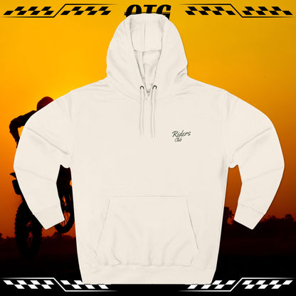 Fleece Hoodie - 'On the Gas Racing' Checkered Swoosh Lineart