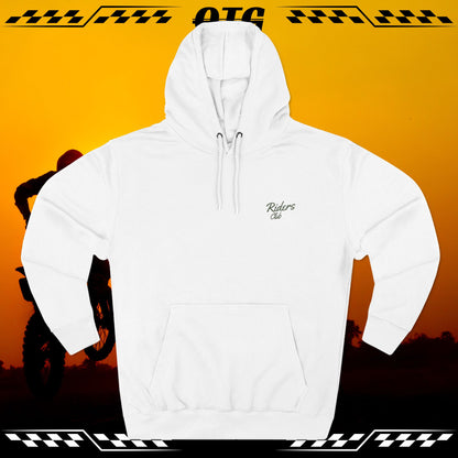 Fleece Hoodie - 'On the Gas Racing' Checkered Swoosh Lineart