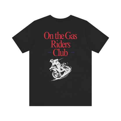 Unisex Tee - 'On the Gas Racing' Riders Club Lux