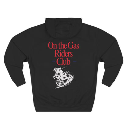 Fleece Hoodie - 'On the Gas' Riders Club Lux