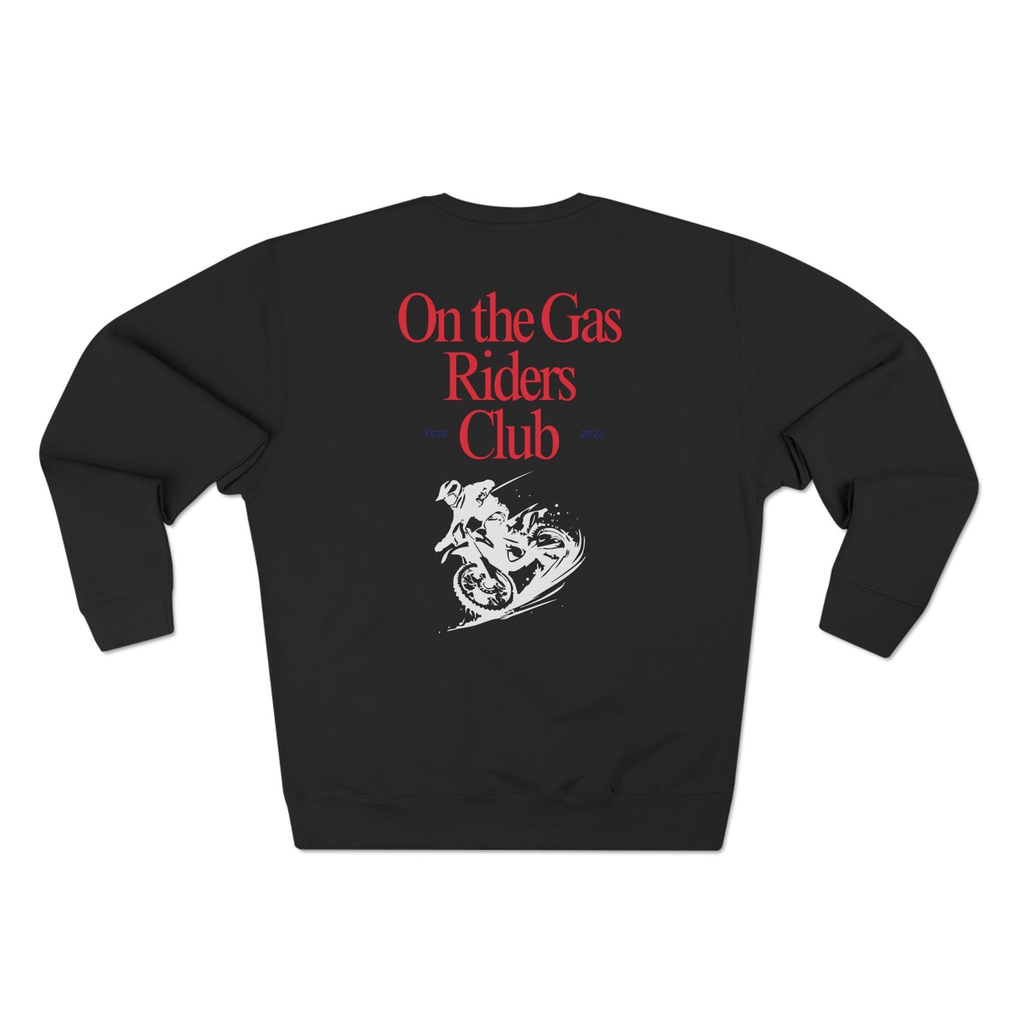 Unisex Crewneck Sweatshirt - 'On the Gas Racing' Riders Club Lux