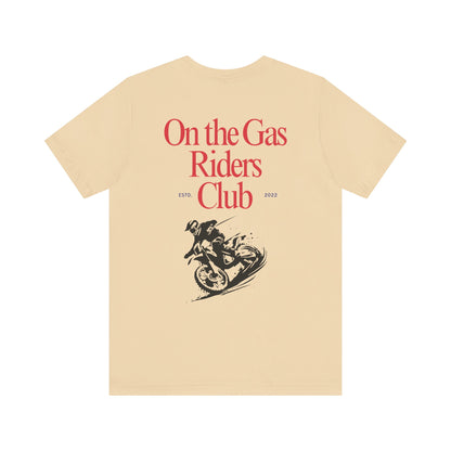 Unisex Tee - 'On the Gas Racing' Riders Club Lux