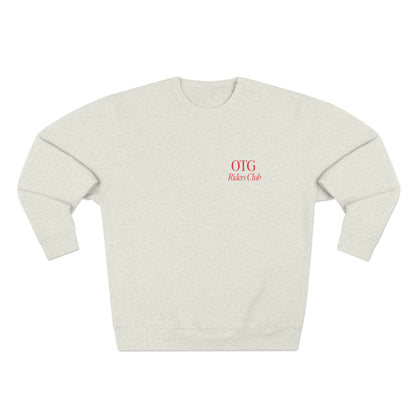 Unisex Crewneck Sweatshirt - 'On the Gas Racing' Riders Club Lux