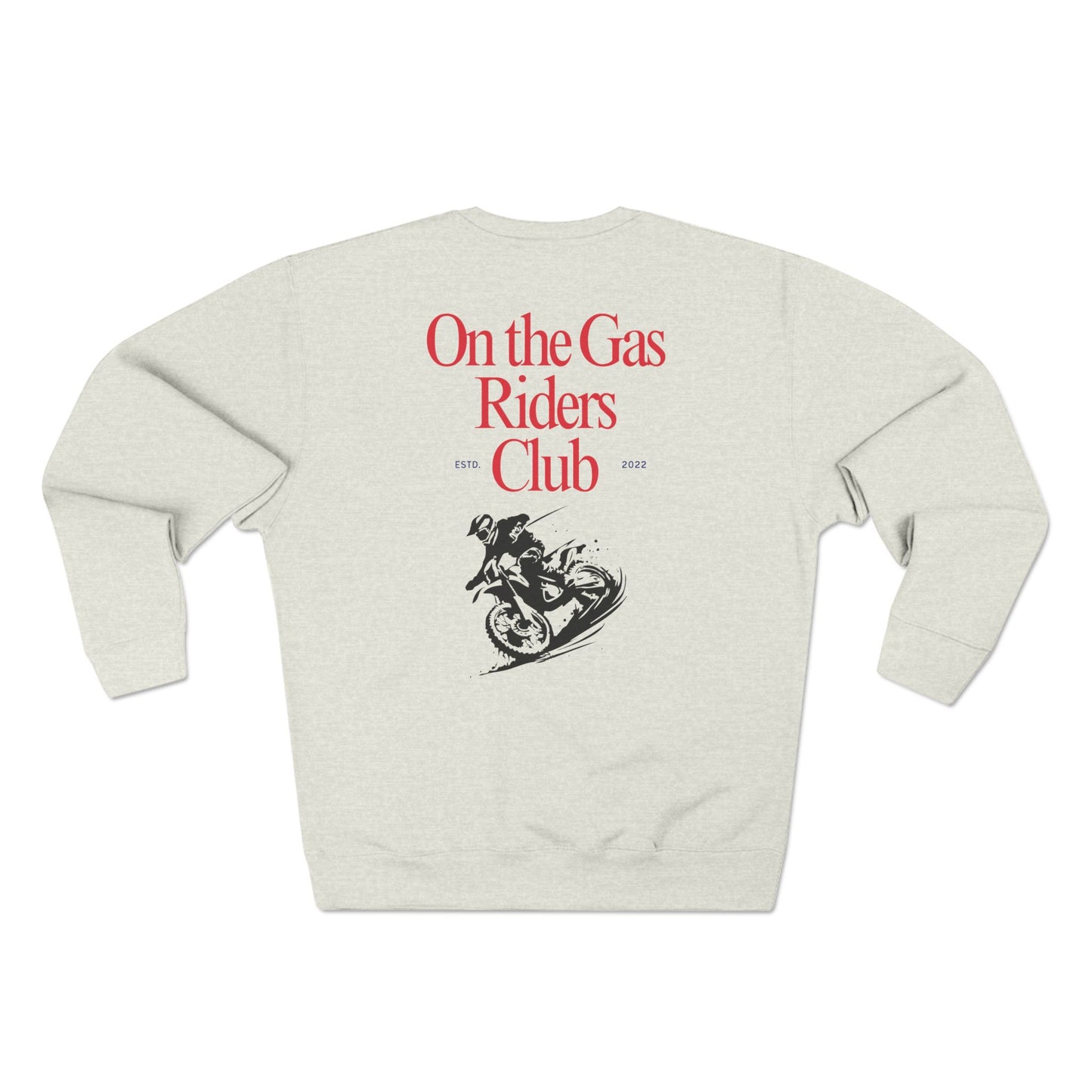 Unisex Crewneck Sweatshirt - 'On the Gas Racing' Riders Club Lux