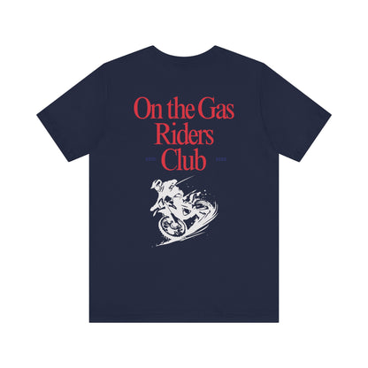 Unisex Tee - 'On the Gas Racing' Riders Club Lux
