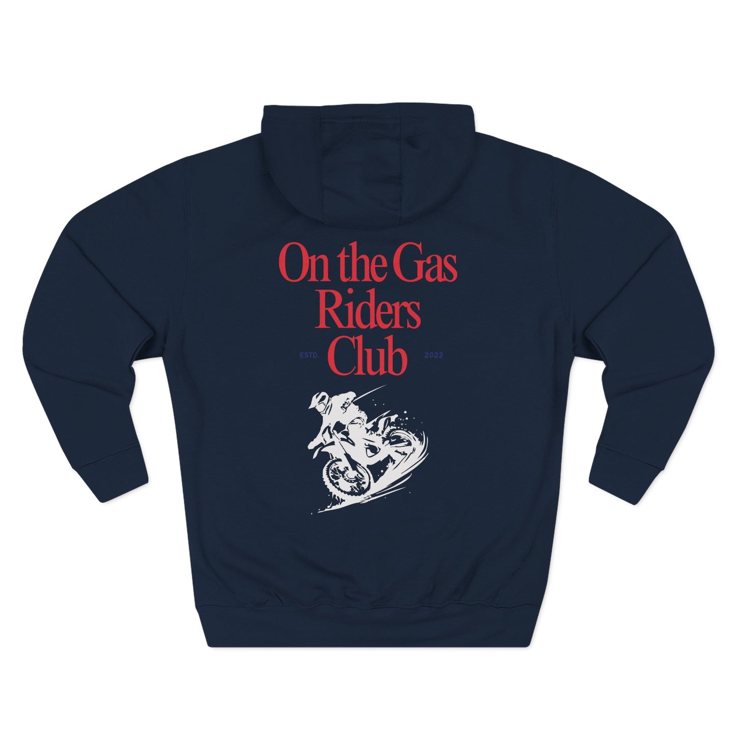 Fleece Hoodie - 'On the Gas' Riders Club Lux