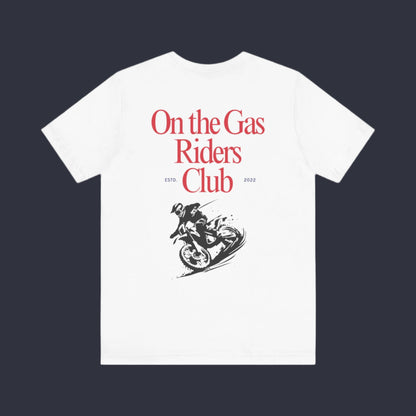 Unisex Tee - 'On the Gas Racing' Riders Club Lux