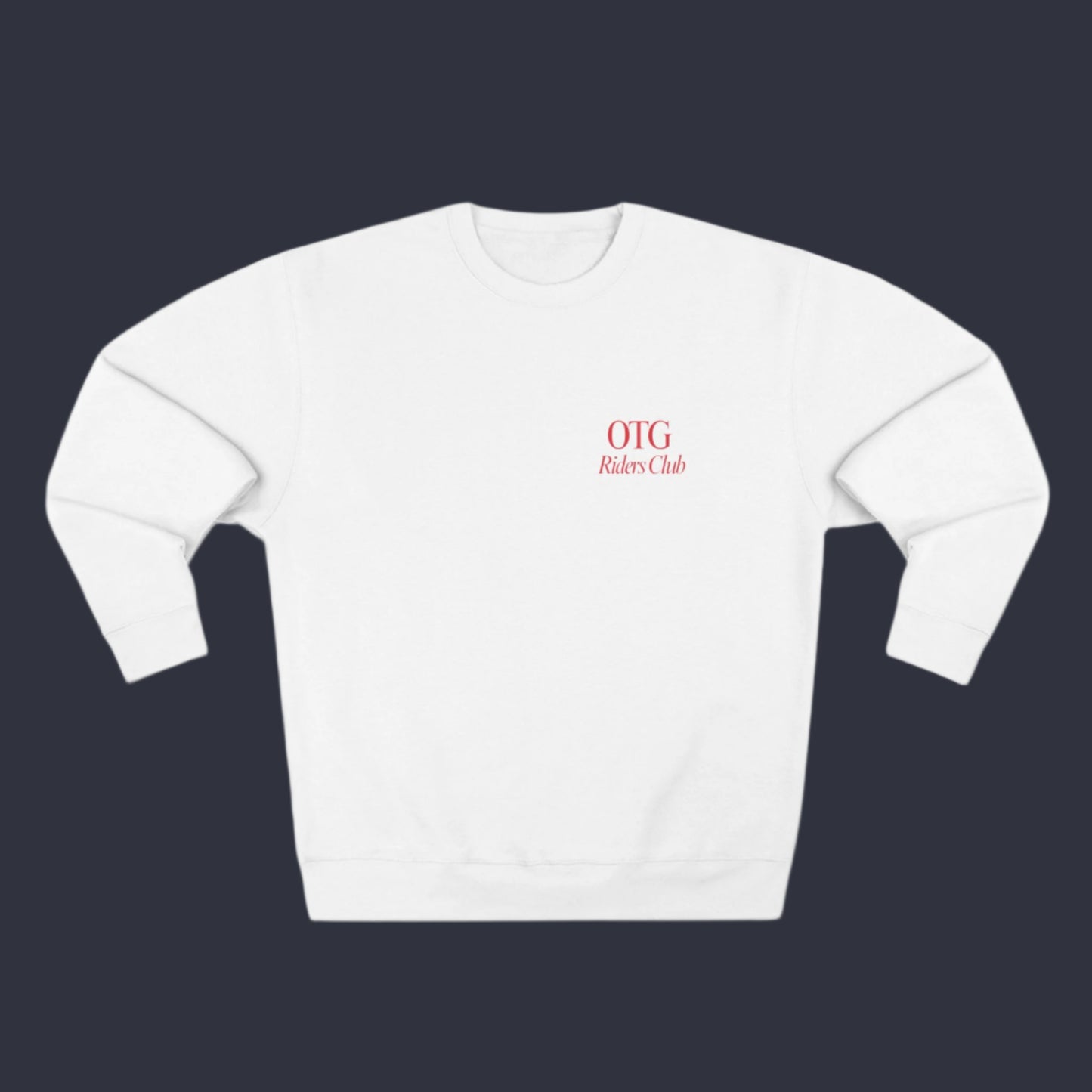 Unisex Crewneck Sweatshirt - 'On the Gas Racing' Riders Club Lux