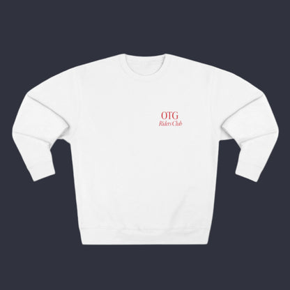 Unisex Crewneck Sweatshirt - 'On the Gas Racing' Riders Club Lux