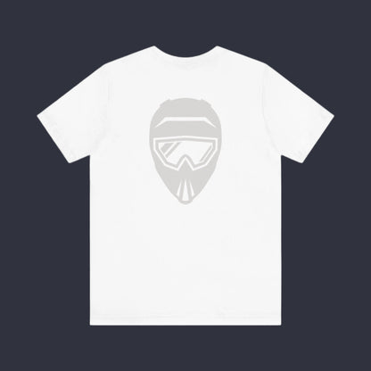 Unisex Tee - 'On the Gas Racing' Minimal Helmet