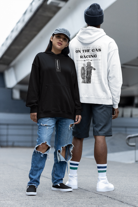 Sudadera con capucha de vellón: ropa urbana 'On the Gas'