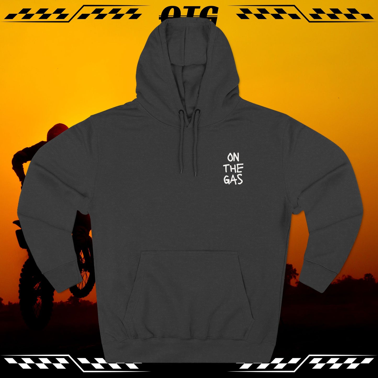 Fleece Hoodie - 'On the Gas' WRITTEN ART