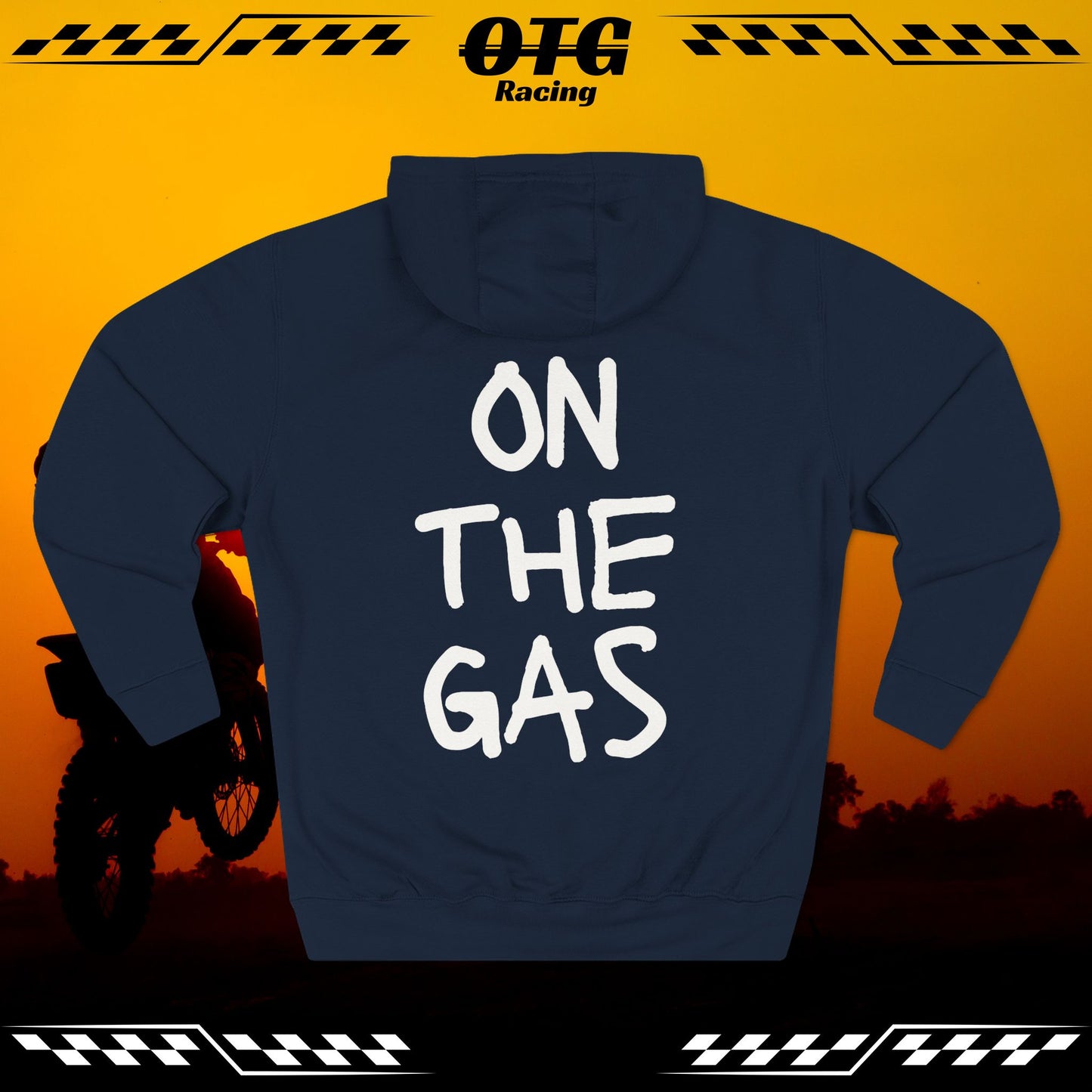 Fleece Hoodie - 'On the Gas' WRITTEN ART