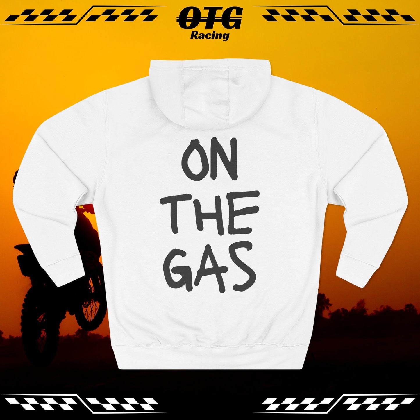 Fleece Hoodie - 'On the Gas' WRITTEN ART