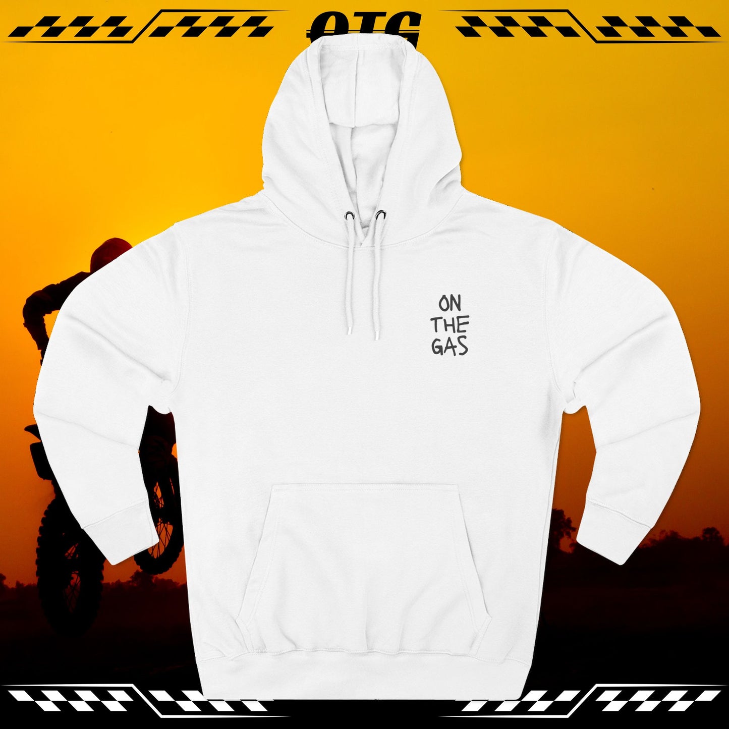 Fleece Hoodie - 'On the Gas' WRITTEN ART